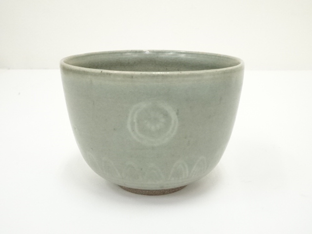 道具 ] - 道具 京焼 十九世 雲林院宝山造 狂言袴茶碗（銘：春興）（共